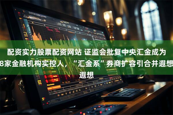 配资实力股票配资网站 证监会批复中央汇金成为8家金融机构实控人，“汇金系”券商扩容引合并遐想
